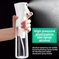 The spray bottle is continuously sterilized with high-pressure alcohol