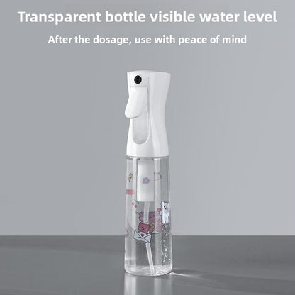 The spray bottle is continuously sterilized with high-pressure alcohol